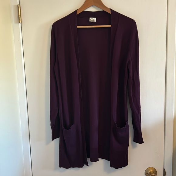 Cielo VGUC petty purple open cardi, front pockets. - Picture 3 of 9